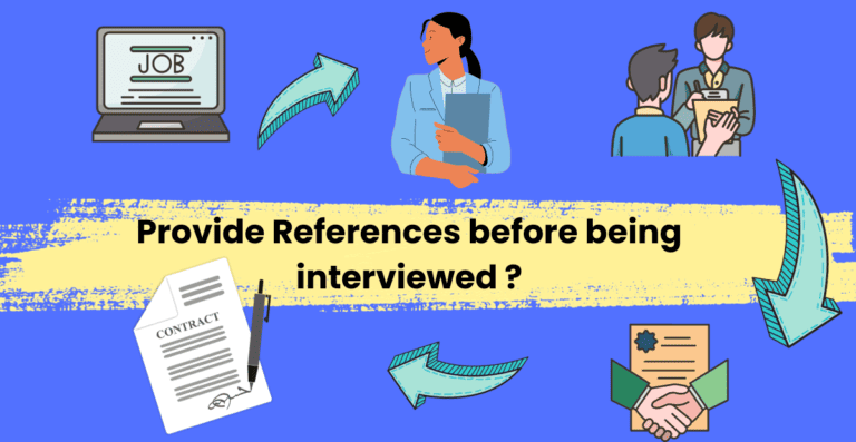 Should You Provide References Before Being Interviewed